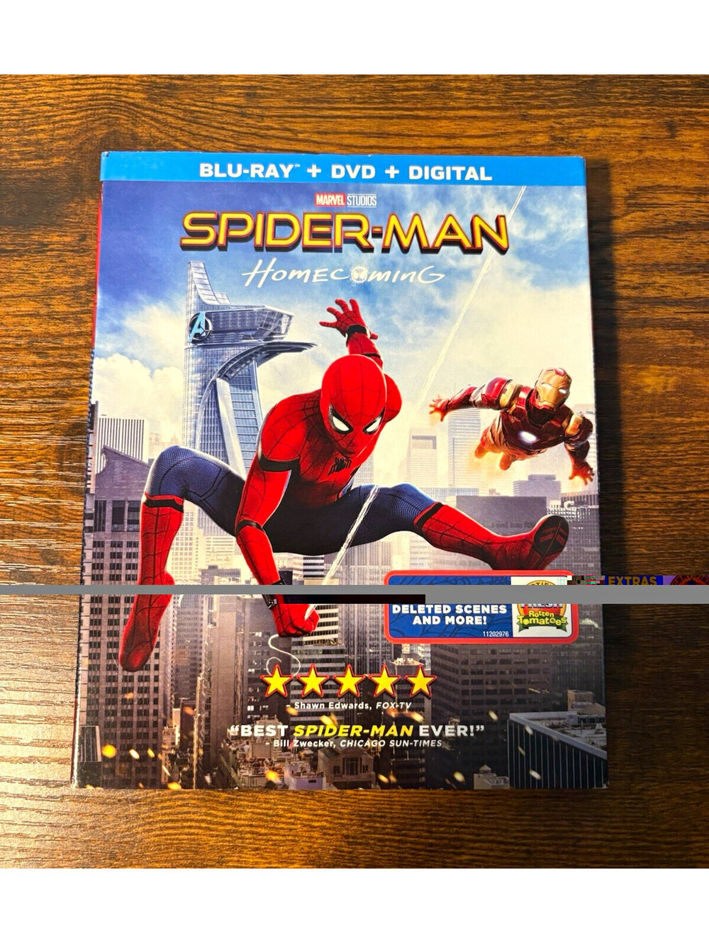 Spider-Man: Homecoming Blu-ray + DVD Marvel Studios w/ Slipcover
